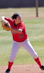 Junior infielder Danielle Matthews makes the play.