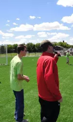 Tom Stone at Saturday's Red-White Match