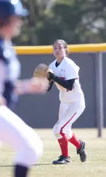 Right fielder Ashley Hamada has treated fans to several highlight-reel catches throughout the season, and tonight was no exception