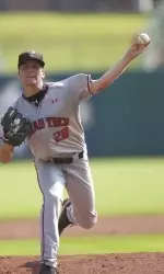 Ben Flora logged a career-high 5 1/3 innings and six strikeouts in a 9-2 loss to Texas A&M.