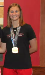 Freshman Jessica Fuston scored two goals for the Red Raiders.
