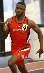 Markus Henderson was second in the 200M at the Texas Tech Open