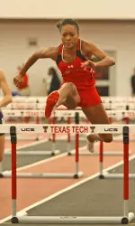 Kelsey Lloyd broke the school record in the 55M hurdles