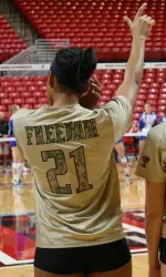 Tech wore camouflage jerseys Saturday evening.