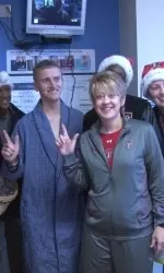 The Lady Raiders visited Covenant Children's Hospital during the holiday break.