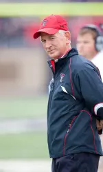 Tommy Tuberville looks on during last year's Spring Game.