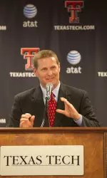 Kirby Hocutt speaks during his news conference held earlier today at the United Spirit Arena.