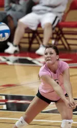 Libero Tory Vaughan kept several points in play and was a consistent serving force throughout the day