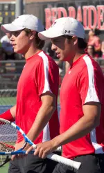 Vitor Manzini and Gonzalo Escobar won their doubles match at No. 1.