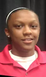 Freshman guard Amber Battle.