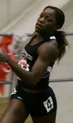 Erica Worthy (pictured here), Jonathan Jackson (Track) and Anthony Terrell (Football) each participated in the program.