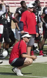 The Red Raider coaching staff will be eyeing the team closely in Saturday's scrimmage.mmage