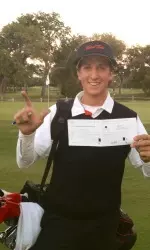 Ewing fired a school and course record 61 in the second round