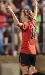 Texas Tech freshman Janine Beckie earned All-American honors Friday.