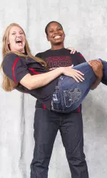 Seniors Kierra Mallard and Jordan Barncastle