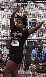 Kelly Closse set a new school record with a toss of 70'-9.00