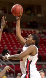 Kierra Mallard leads the Lady Raiders in scoring 12.8 points per game.