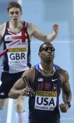 Gil Roberts anchored the gold medal winning U.S. 4x400 relay this weekend at the IAAF World Championships in Istanbul, Turkey.