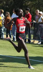 Caroline Jepleting set a personal best time of 2:05.16 in the 800 meter run Friday at Mt. SAC