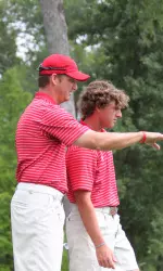 Matias Dominguez helped guide the Red Raiders to a fast start in the 2012 Big 12 Championships Friday at the Whispering Pines Golf Club.