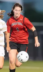 Jessica Fuston scored the 20th goal of her Texas Tech career Sunday in a 2-0 shutout of New Mexico.