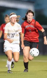 Jessica Fuston scored three goals Sunday monrning in a 4-0 victory over Montana at the TCU Invitational.