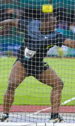 Jason Young will compete in the qualifying round of the men's discus throw Monday morning.