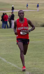 Kennedy Kithuka captured his second straight first place finish Friday night breaking the Meadowbrook course record.