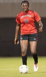 Senior Morgan Johnson scored her first career goal Friday night at West Virginia