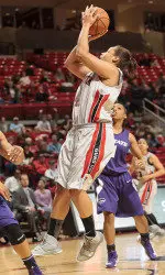 Kelsi Baker puts up a shot.