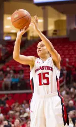 Morris hits a three to eclipse the 1,000 career point mark.