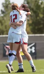Jessica Fuston scored in the 81st minute Friday to give Texas Tech a 2-1 victory over Oklahoma in Norman.