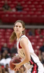 Lady Raider Haley Schneider is majoring in civil engineering