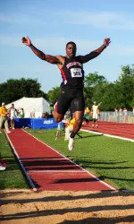 2013 Big 12 Outdoor Long Jump Champion Bryce Lamb