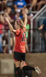 Sophomore forward Janine Beckie was named a Preseason All-American Thursday by College Sports Madness