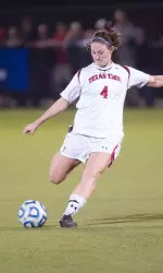 Senior Jessica Fuston scored Tech's game-winner in the 27th minute of play Saturday as Tech shutout No. 25 Denver 1-0 in preseason play.