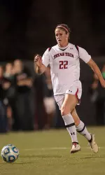 Dawn Ward put on a show scoring two goals in Tech's 2-0 shutout victory over North Texas in the first round of the 2012 NCAA Tournament.