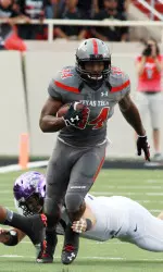 Running Back Kenny Williams (34) rushes for a touchdown against the TCU Horned Frogs in the first quarter. Mandatory Credit: Michael C. Johnson-USA TODAY Sports