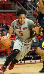 Diamond Lockhart started her first Big 12 game on Wednesday vs. West Virginia.