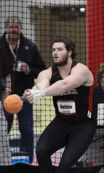 Junior Kole Weldon finished runner-up Friday at the Big 12 Indoor Championships.