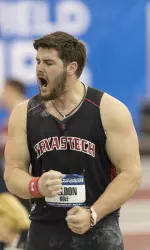 Tech junior Kole Weldon broke a school record in the weight throw Friday.