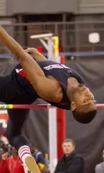 Junior JaCorian Duffield finished runner-up at the Big 12 Championships and enters the NCAA meet No. 6 nationally in the high jump.