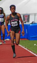 Lady Raider Gionna Jackson turned in another strong showing in the long jump and triple jump Saturday in Abilene.