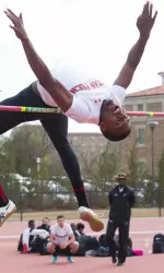 Jacorian Duffield was named the Big 12 Athlete of the Week Wednesday for his record-breaking performance at the Red Raider Open.
