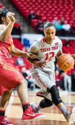 Amber Battle was one of four Lady Raiders in double figures last time out against Iowa State.