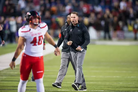 Connor Killian and Coach Kingsbury
