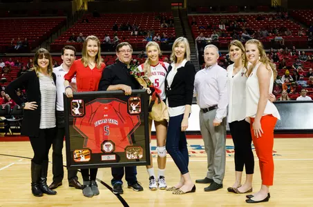 Lauren Douglass senior night vs. TCU