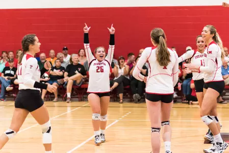 Team celebrates | 9/5/16 vs. UTEP | Photo by Derrick Spencer