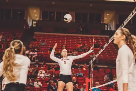 Allison White hitting
