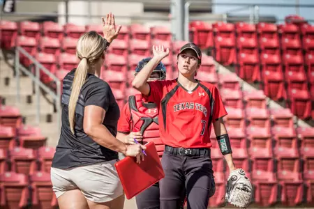 Hannah Broseman high five